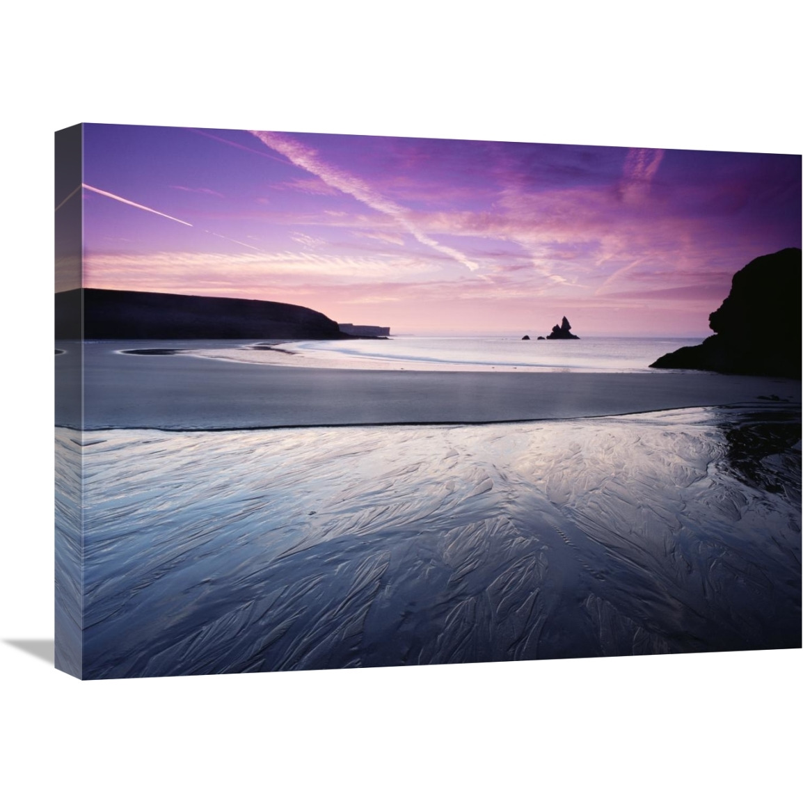 Sunrise, Broadhaven, south Pembrokeshire National Park, Wales-Canvas Art-24&quotx18"