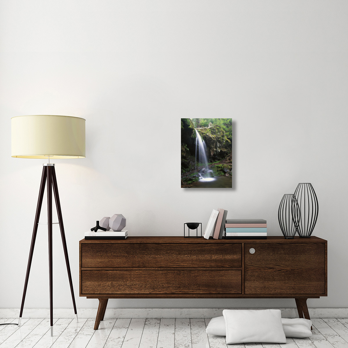 Grotto Falls and Roaring Fork Motor Nature Trail, Great Smoky Mountains-Canvas Art-18&quotx24"