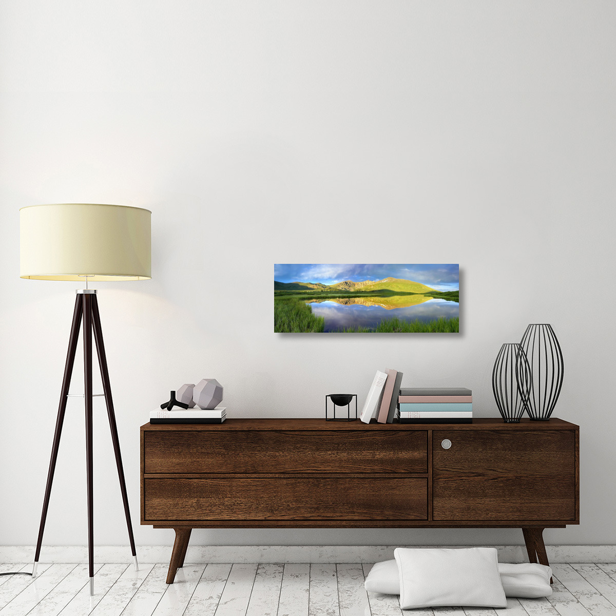 Mt Bierstadt as seen from Guanella Pass, Colorado-Canvas Art-36&quotx13.32"