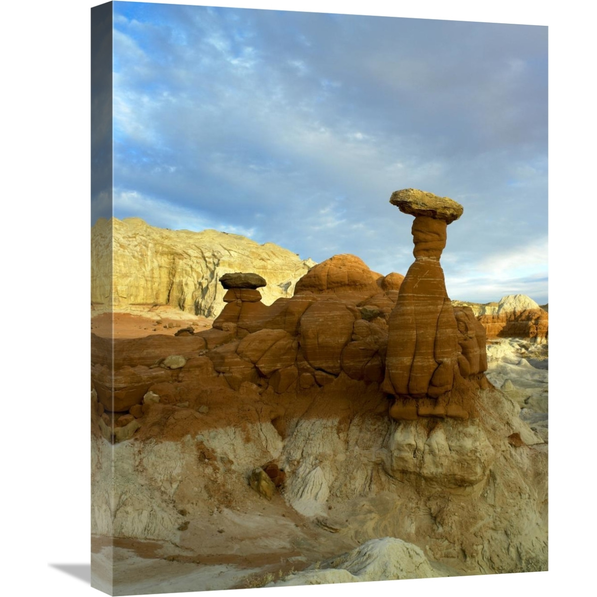 Toadstool Caprocks, Grand Staircase, Escalante National Monument, Utah-Canvas Art-18&quotx24"