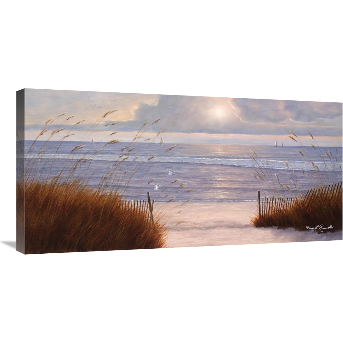 Beach Peace-Canvas Art-36&quotx18"