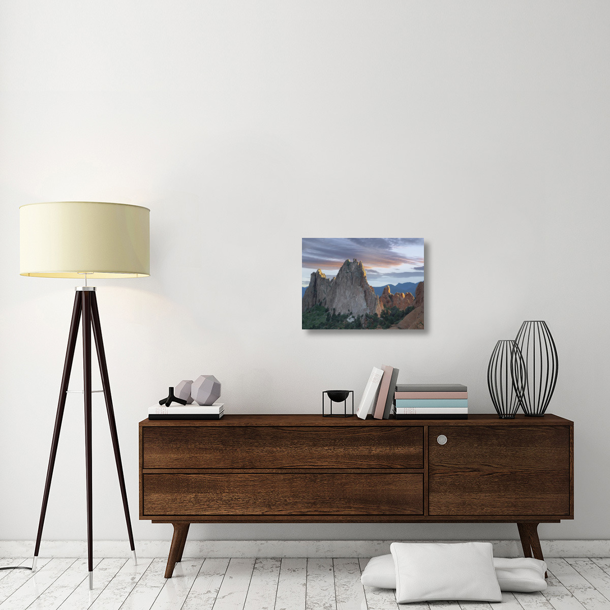 Gray Rock and South Gateway Rock, Garden of the Gods,  Colorado-Canvas Art-24&quotx18"