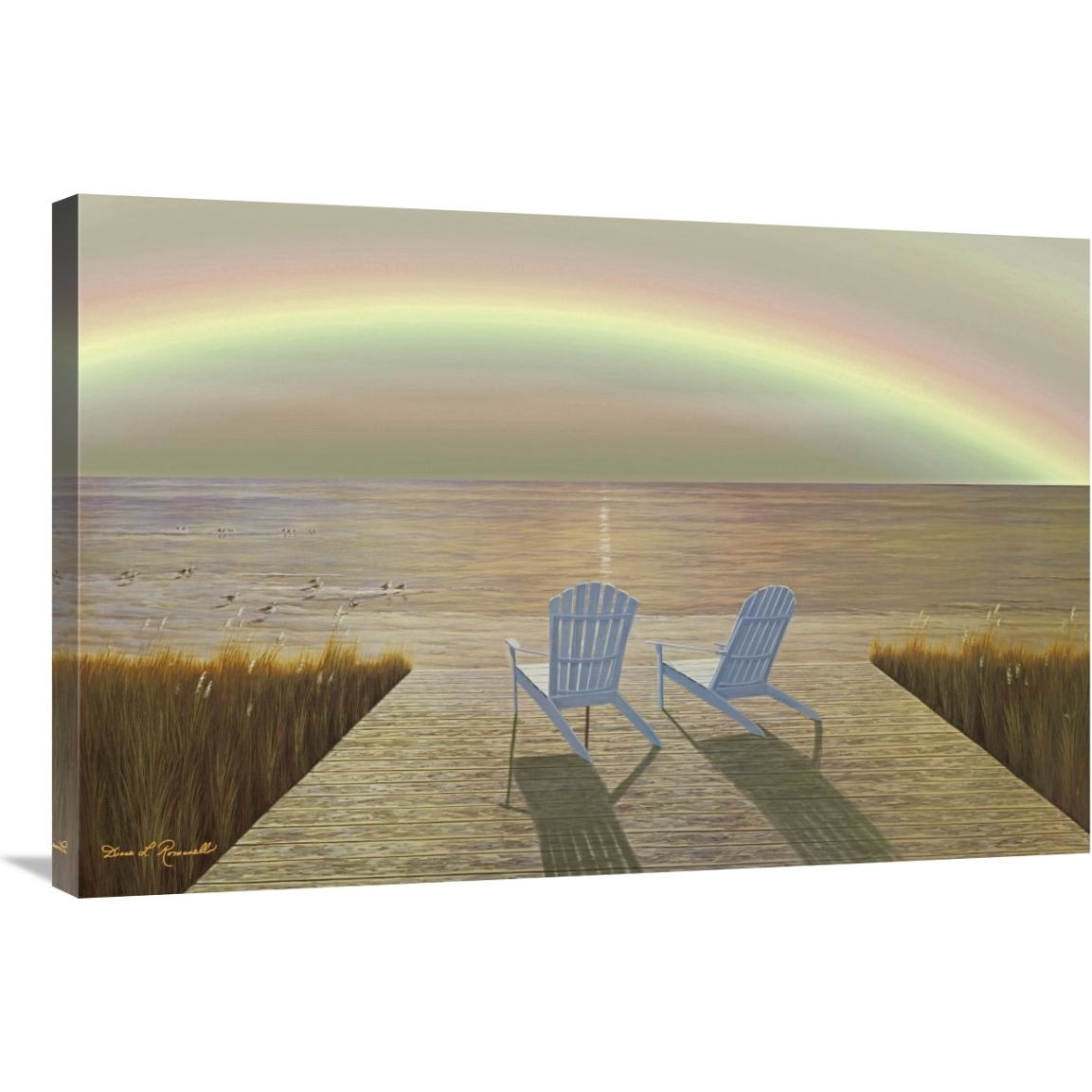 Over the Rainbow-Canvas Art-36&quotx24"