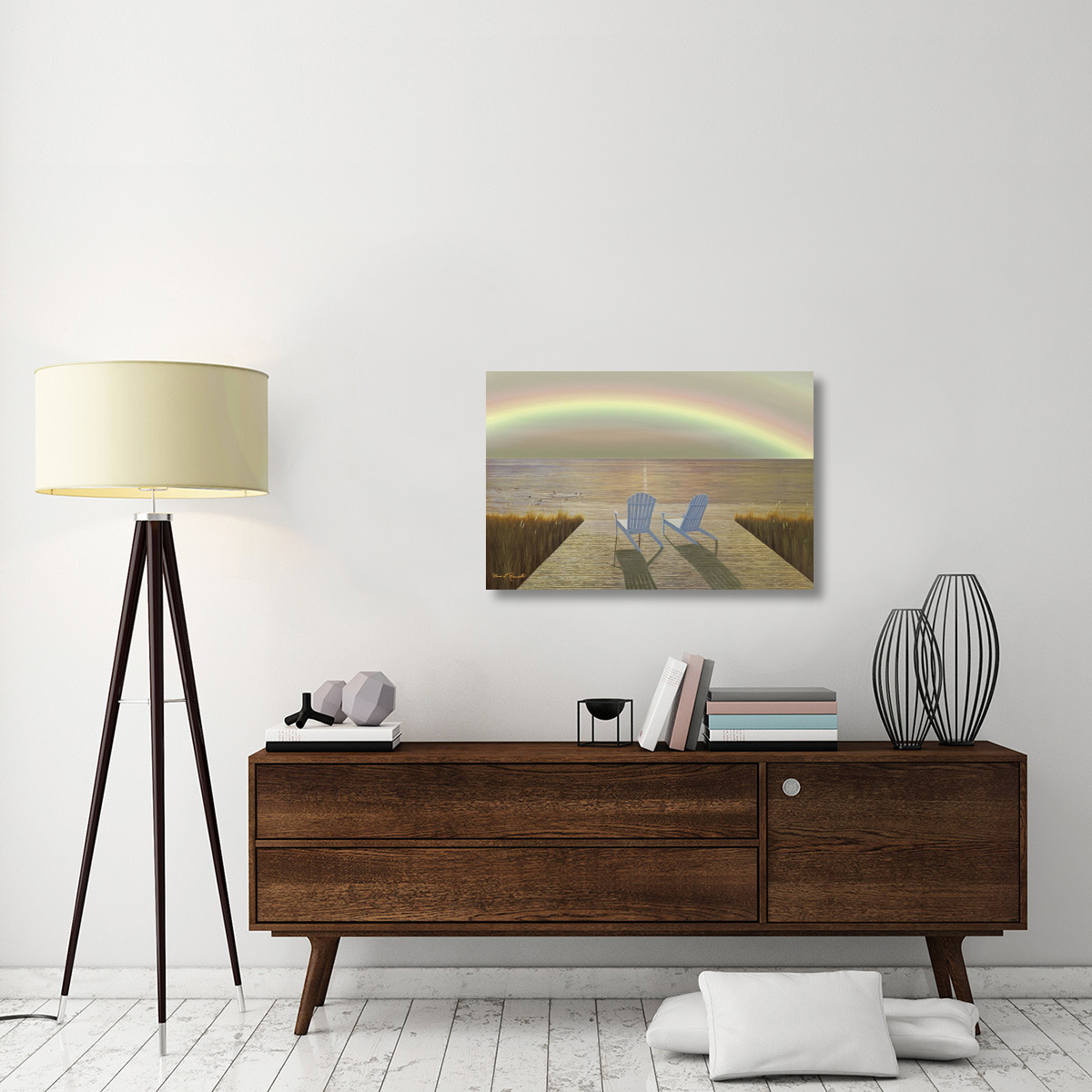 Over the Rainbow-Canvas Art-36&quotx24"