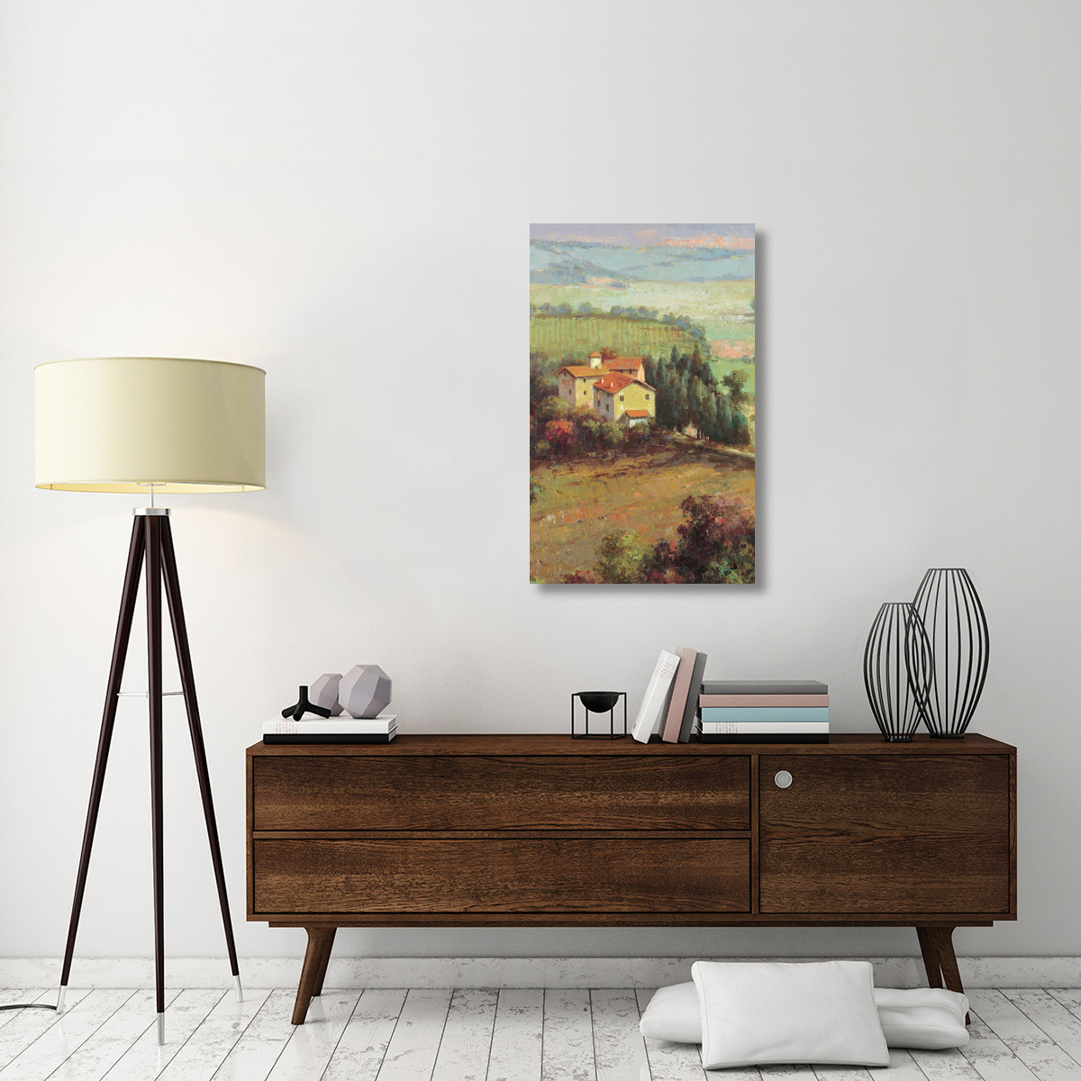 Golden Vineyard II - Detail - Panel 2 of 3-Canvas Art-25.2&quotx40"