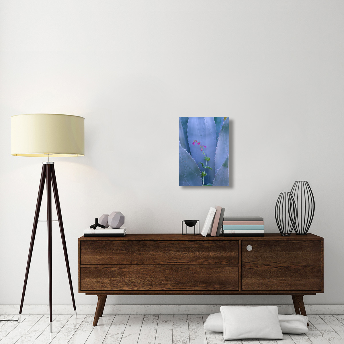 Agave and Parry&quots Penstemon close up, North America-Canvas Art-18&quotx24"