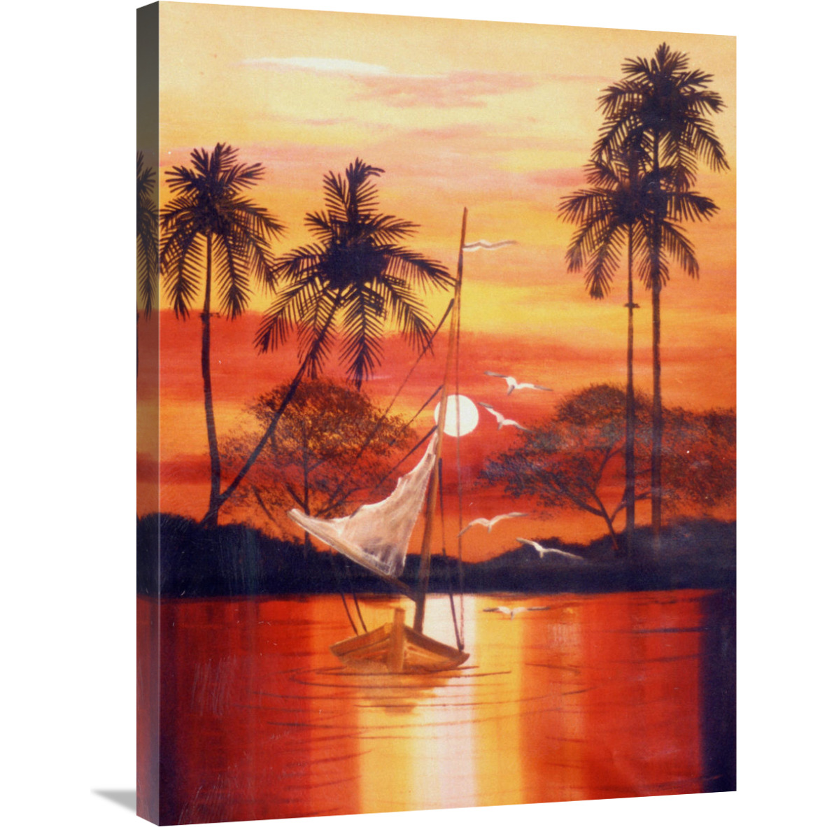 Cat Island Slope 2-Canvas Art-24&quotx32"