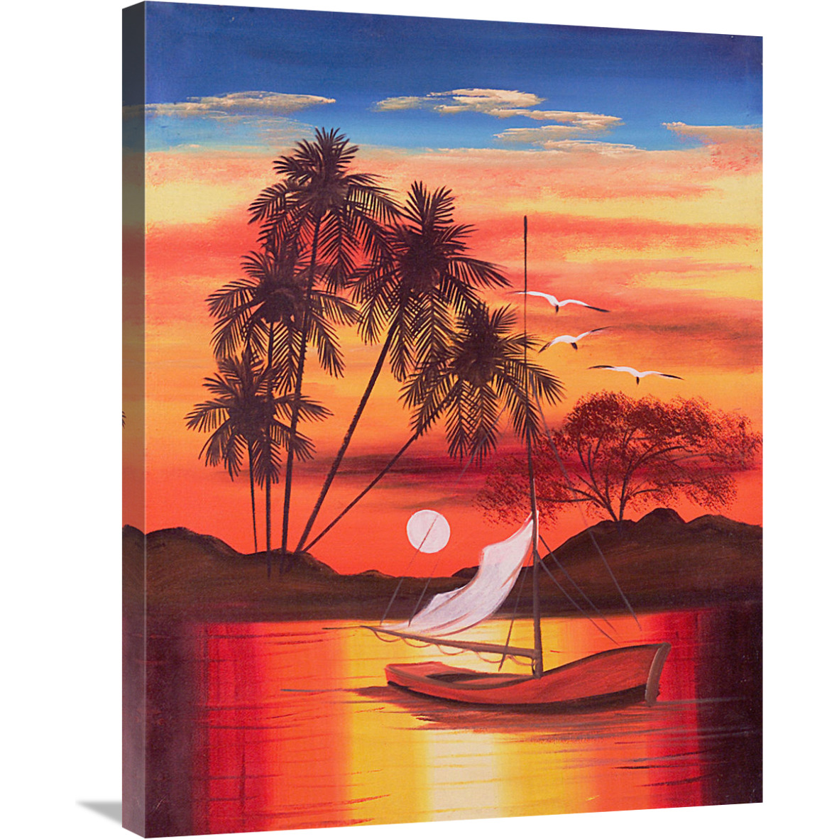 Cat Island Slope 1-Canvas Art-24&quotx32"