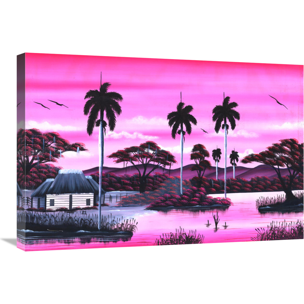 Jumby Village 1-Canvas Art-30&quotx20"