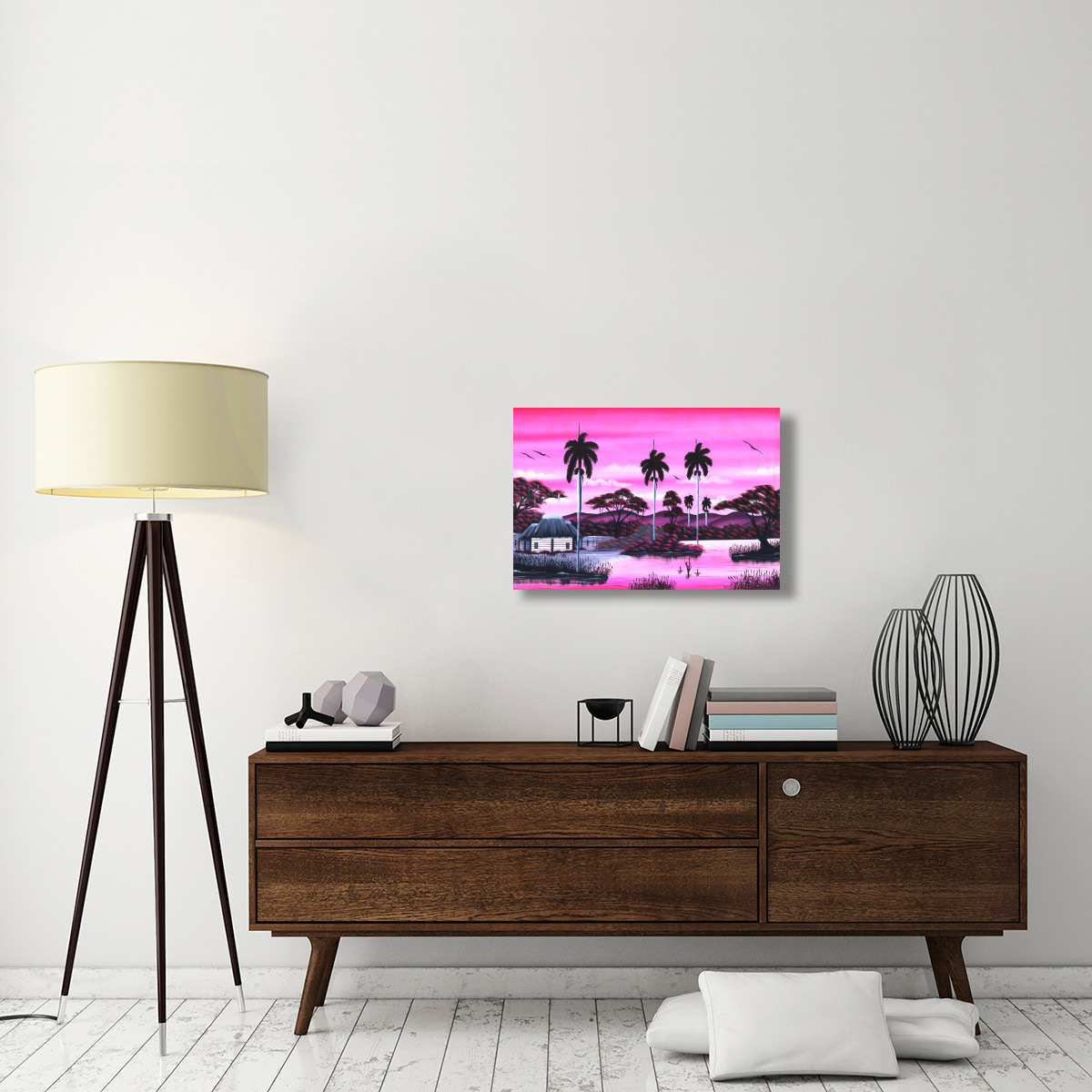 Jumby Village 1-Canvas Art-30&quotx20"