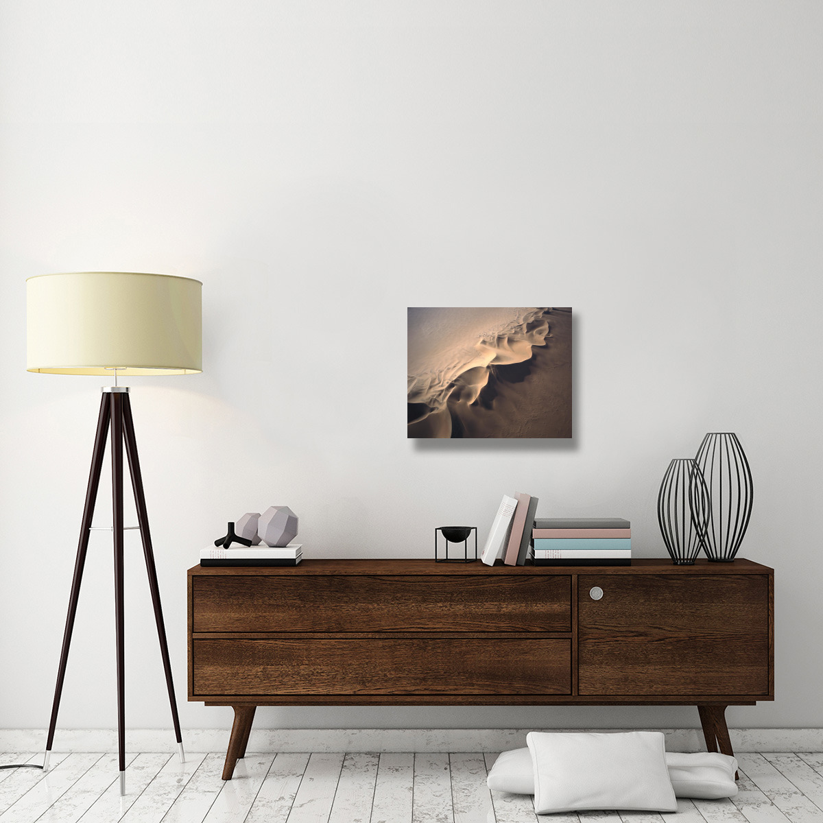 Aerial view of star dune formations, Namib-Naukluft NP, Namibia-Canvas Art-24&quotx20"