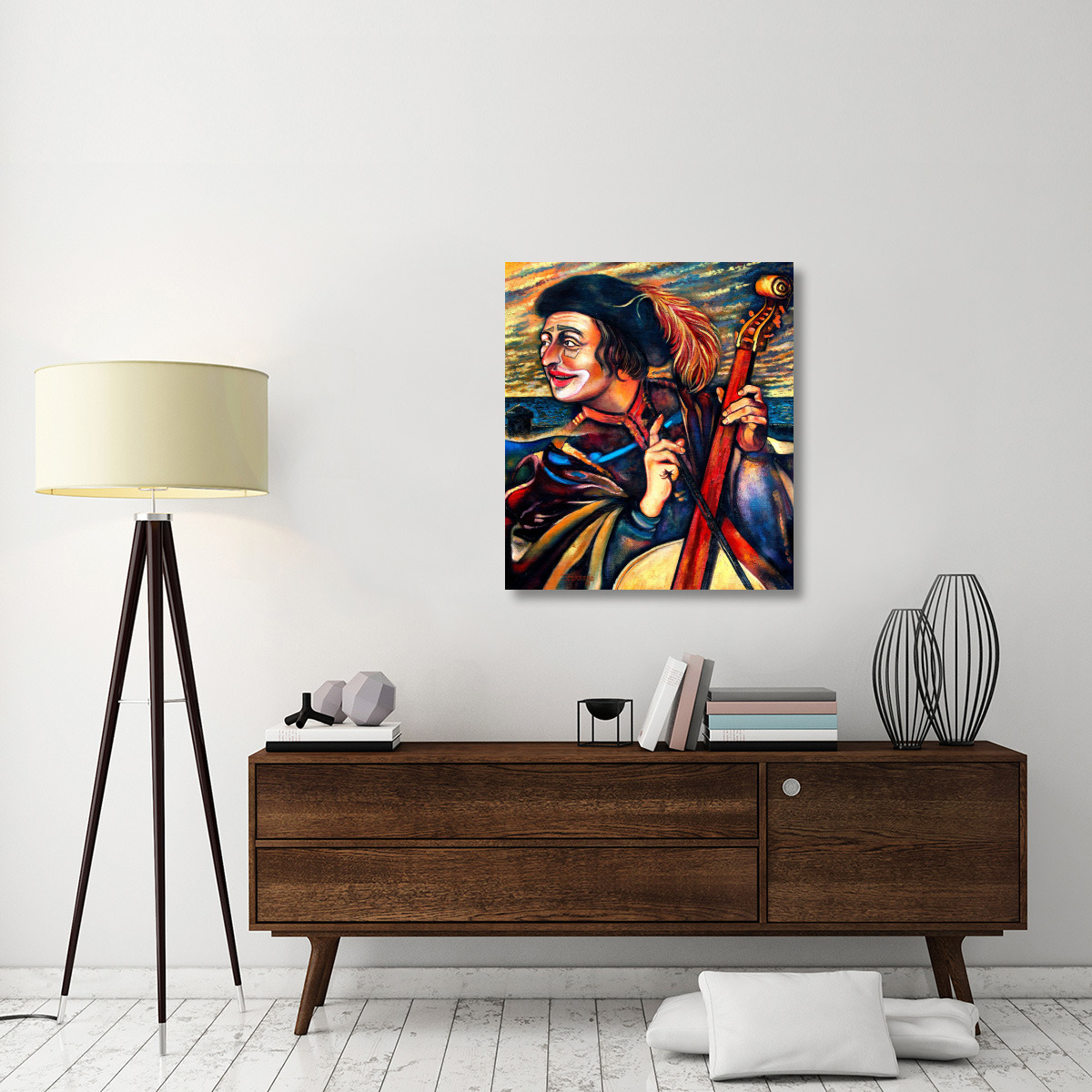 Clown-Canvas Art-31.68&quotx36"