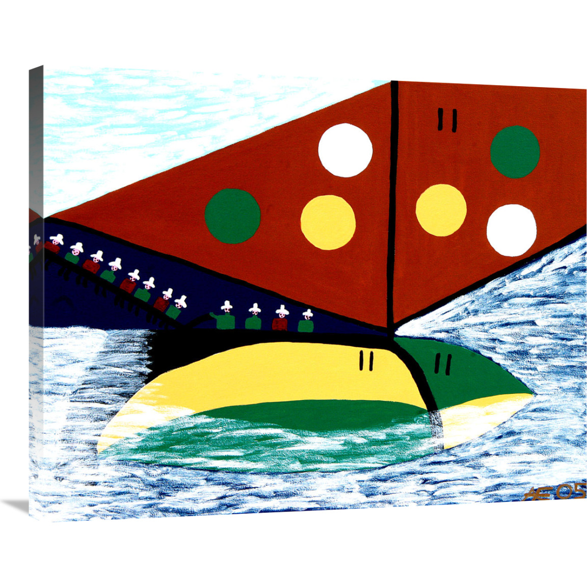 Bahamas Reggatta-Canvas Art-35&quotx28"