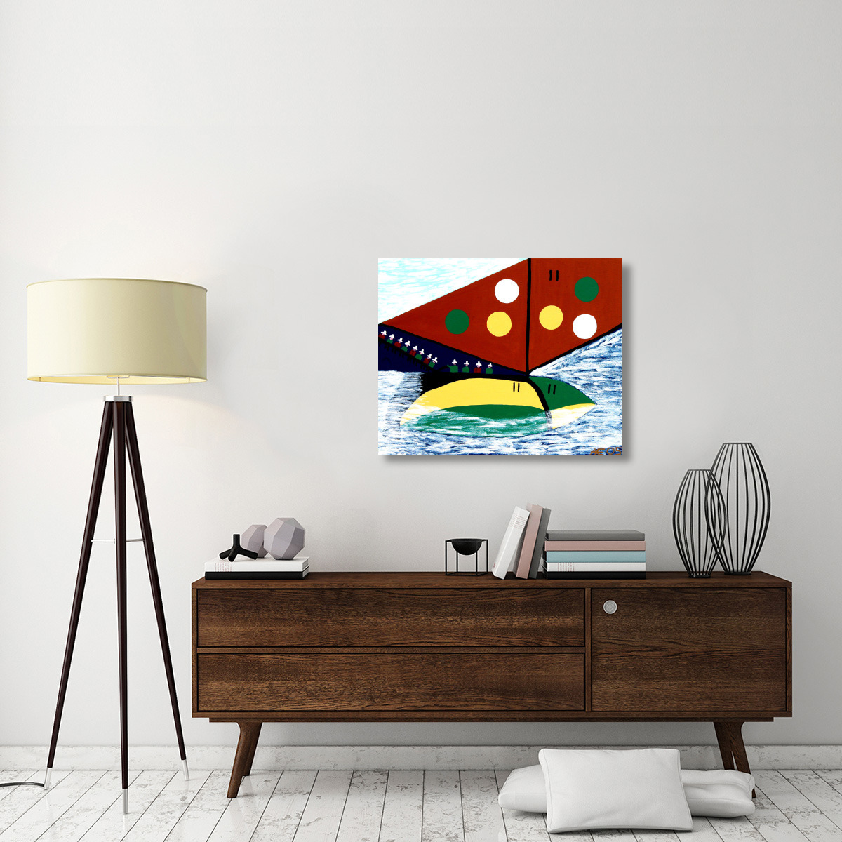 Bahamas Reggatta-Canvas Art-35&quotx28"