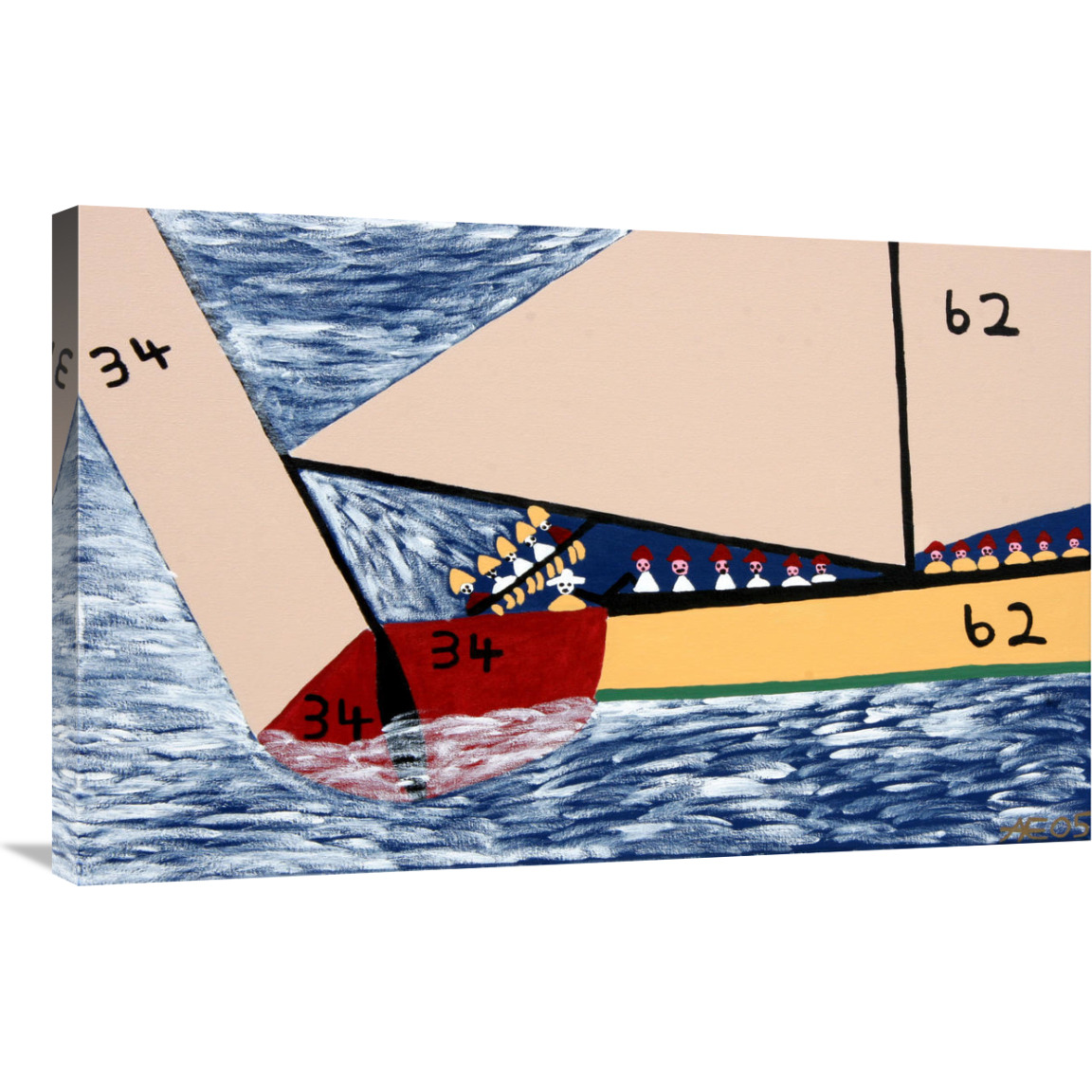 Exuma Regatta-Canvas Art-36&quotx24"
