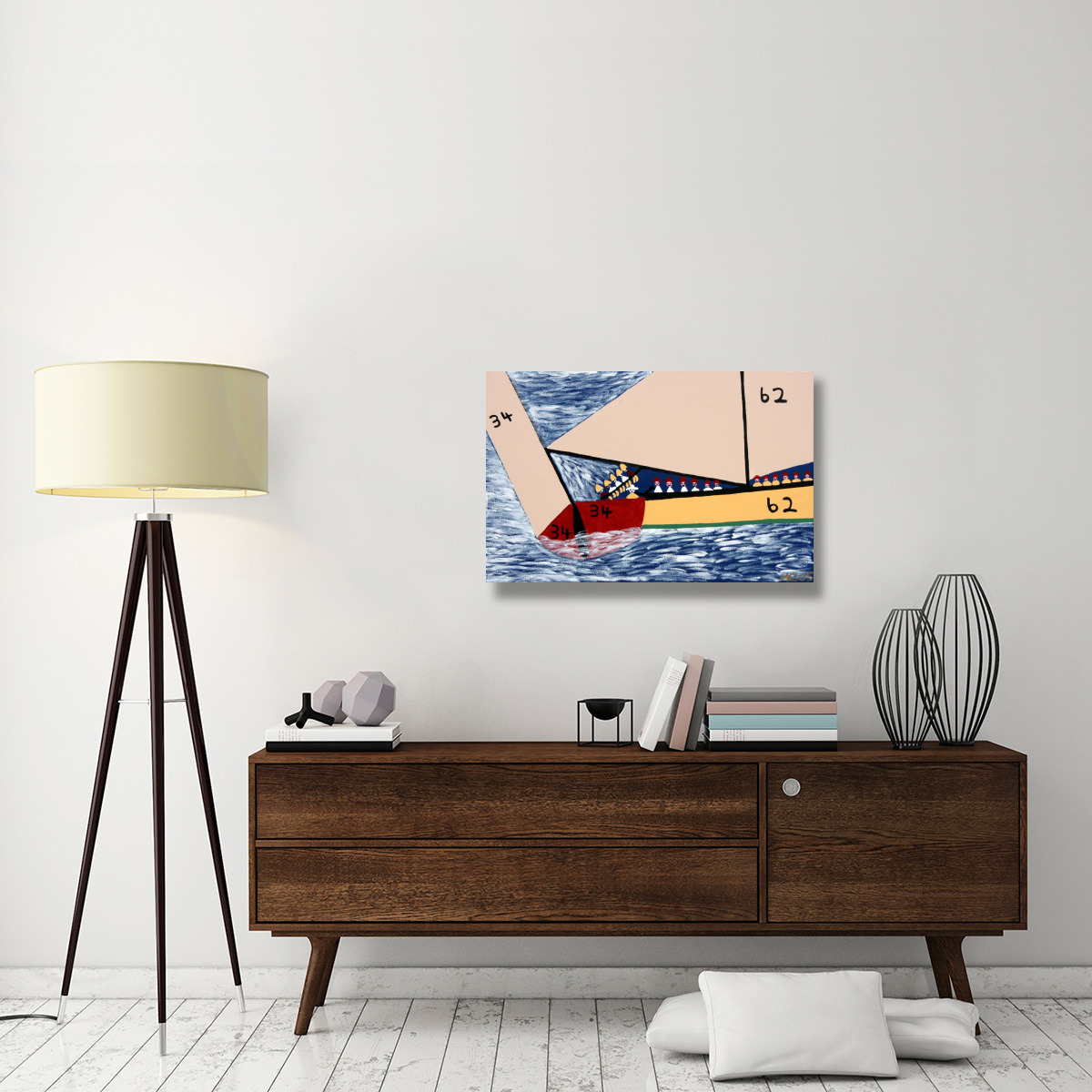 Exuma Regatta-Canvas Art-36&quotx24"