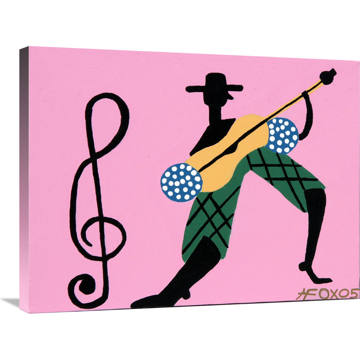 Guitar Man-Canvas Art-32&quotx24"