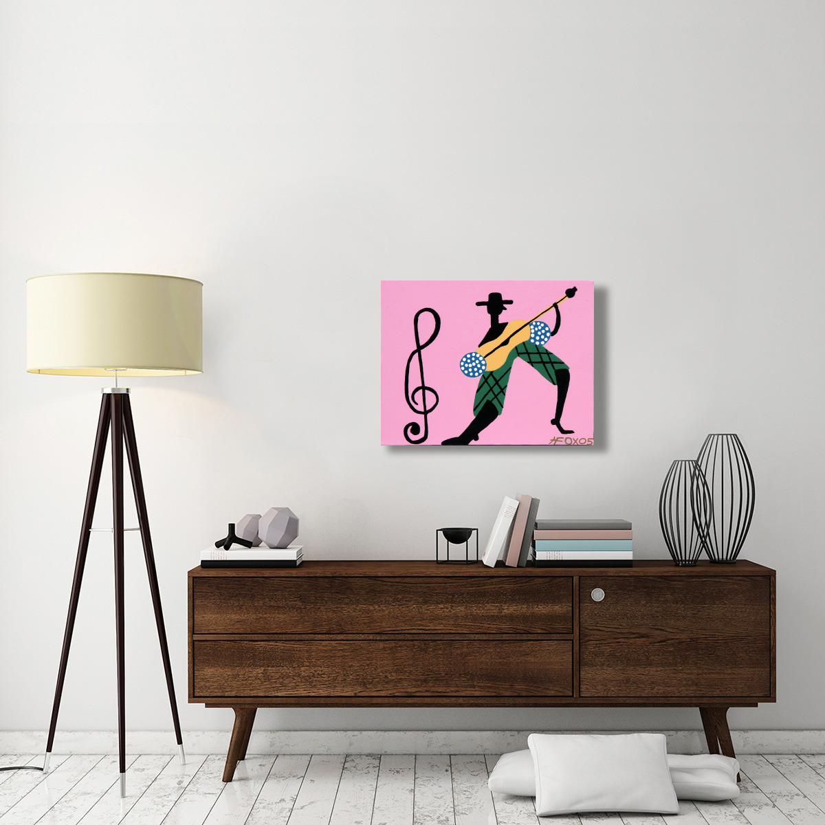 Guitar Man-Canvas Art-32&quotx24"