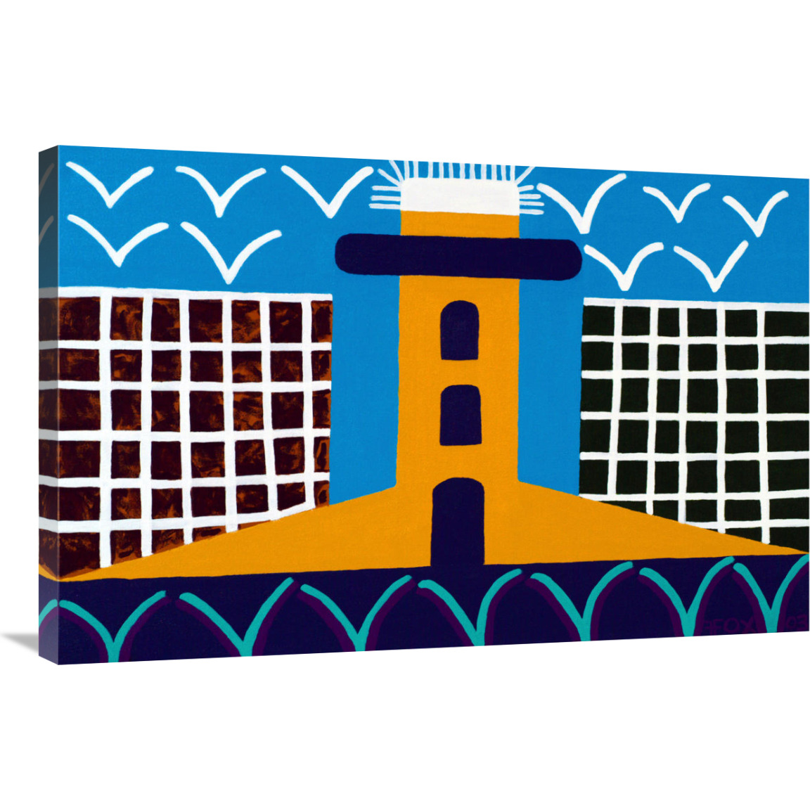 Lighthouse Series - 1-Canvas Art-36&quotx24"