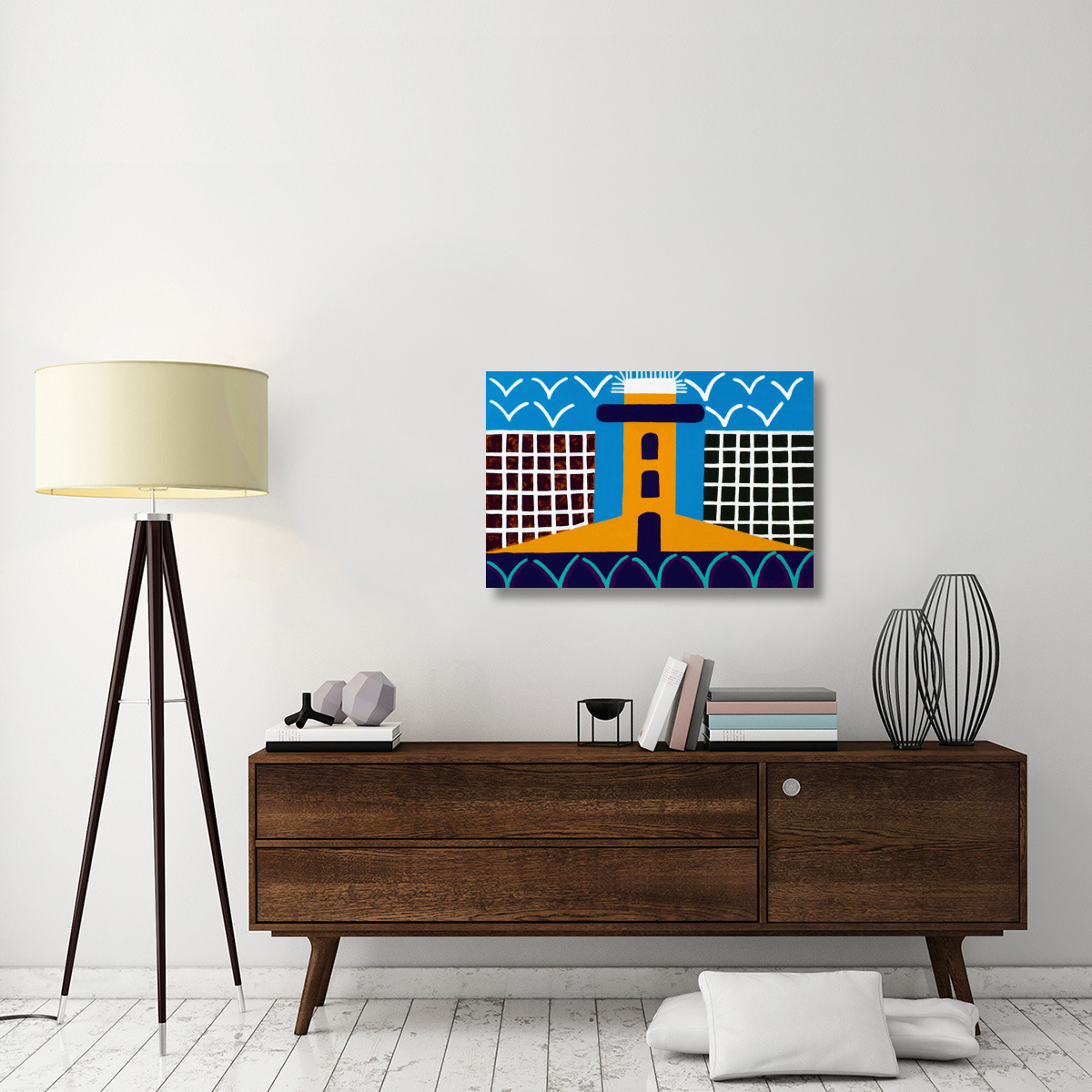 Lighthouse Series - 1-Canvas Art-36&quotx24"