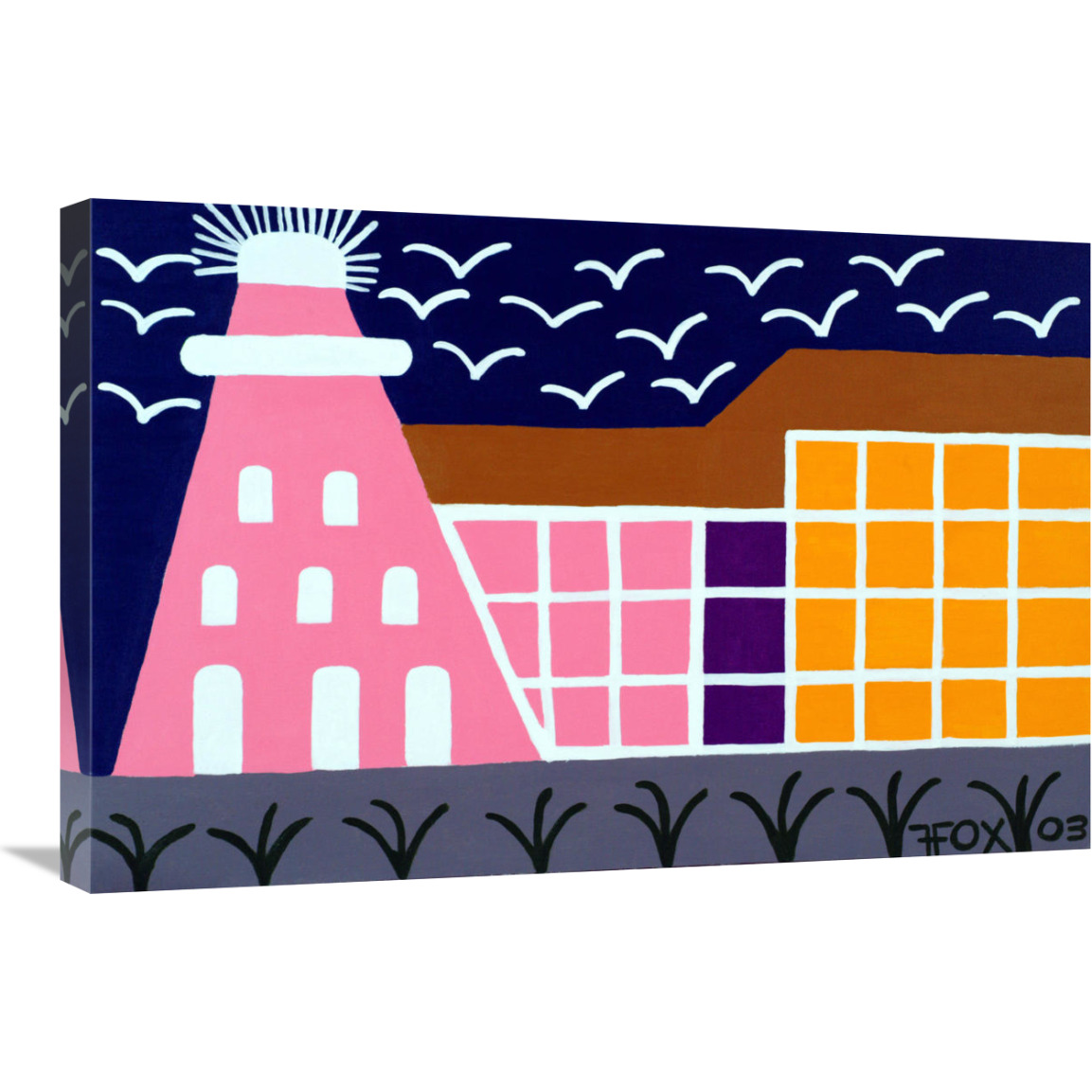 Lighthouse Series - 10-Canvas Art-30&quotx20"