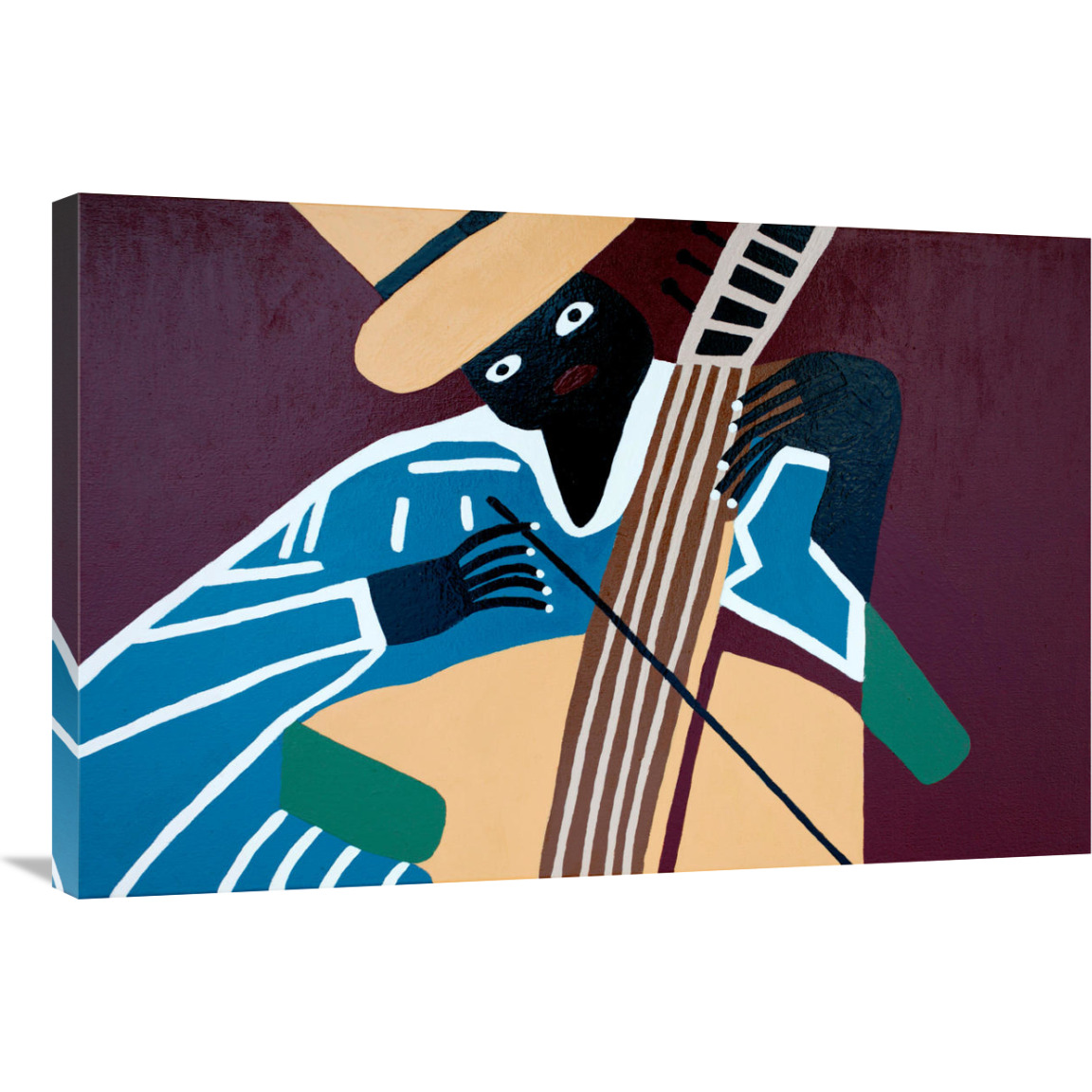 The Bass-Canvas Art-36&quotx24"