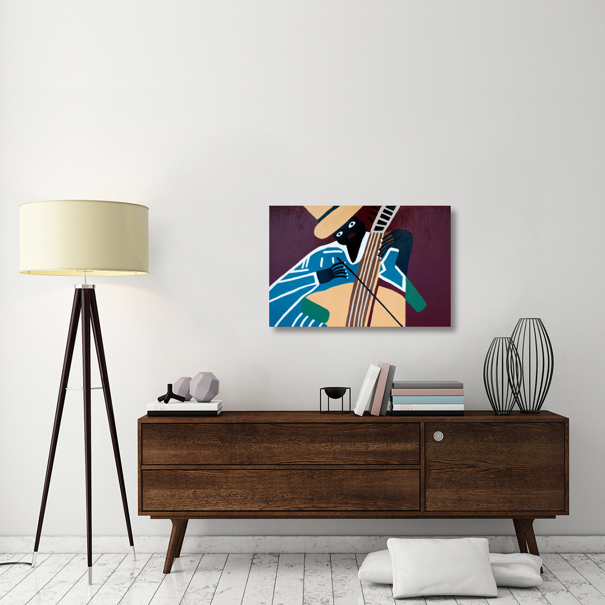 The Bass-Canvas Art-36&quotx24"