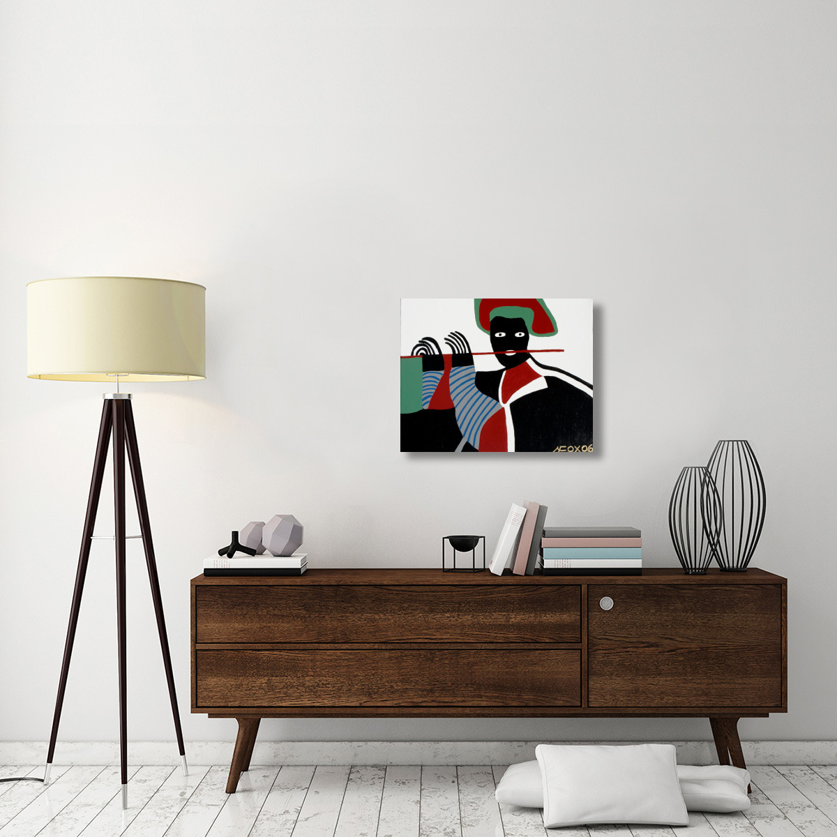 The Flute-Canvas Art-28&quotx22"