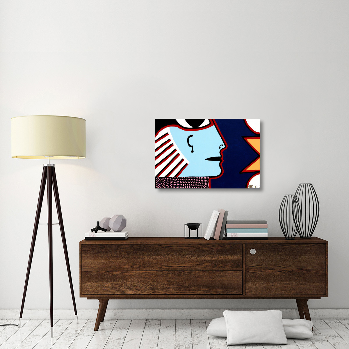 The Rise of Pharaoh - Blue-Canvas Art-36&quotx24"