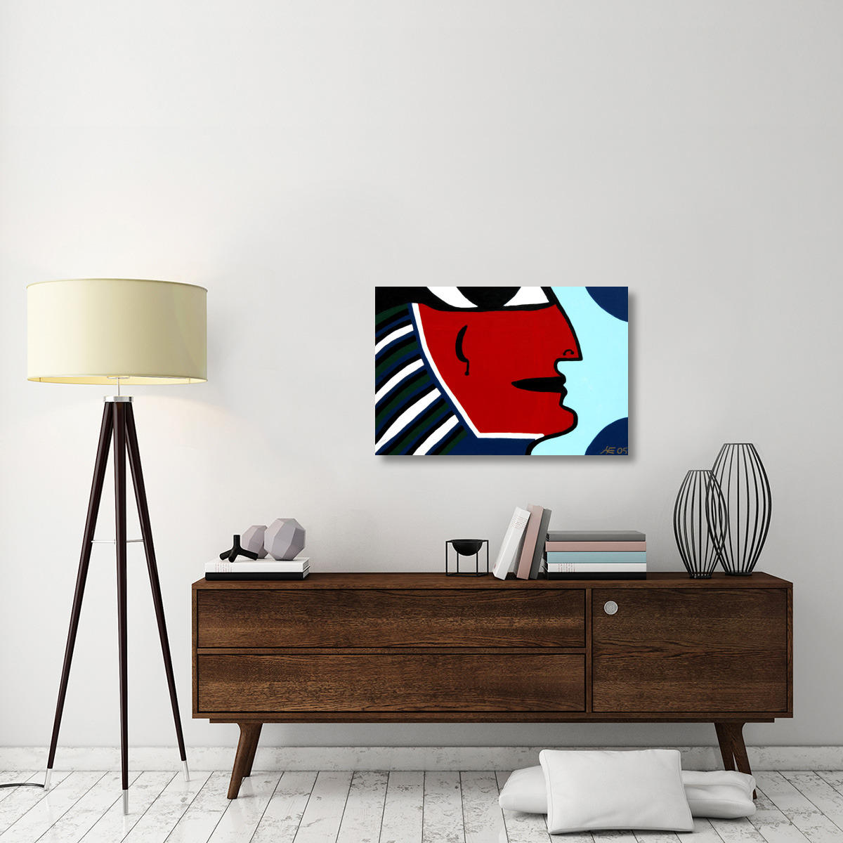 The Rise of Paraoh - Red-Canvas Art-36&quotx24"