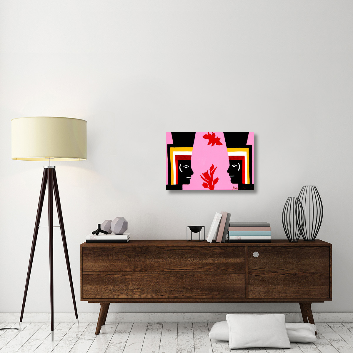Two Egyptians-Canvas Art-30&quotx20"