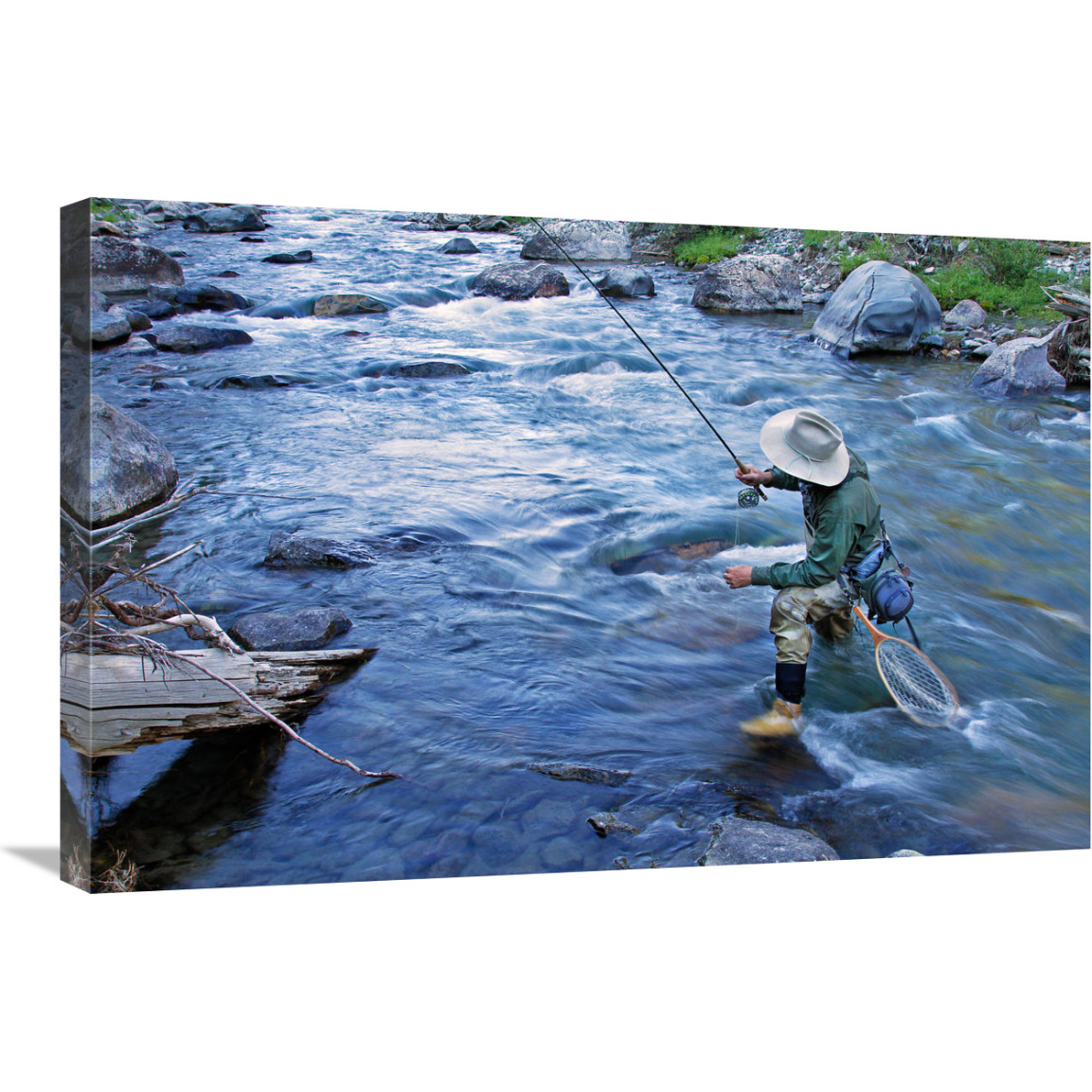 Beaver Creek Wading-Canvas Art-30&quotx20.1"