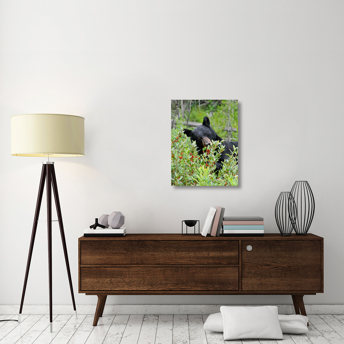 Tasting the Berries-Canvas Art-23.4&quotx30"