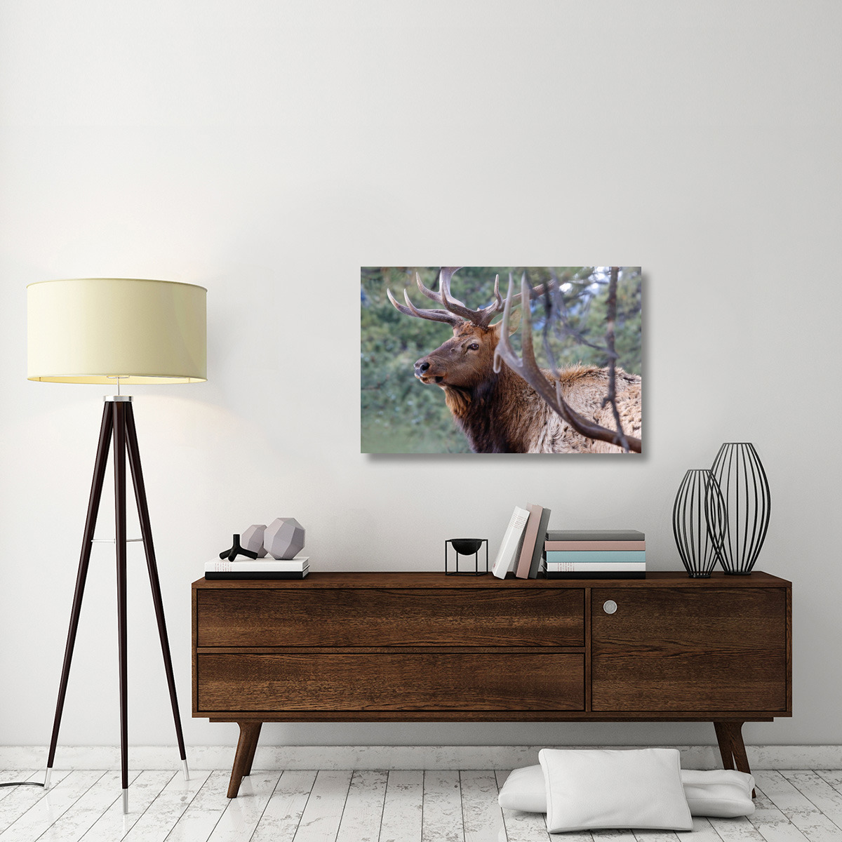 Majestic Elk-Canvas Art-40&quotx26.8"