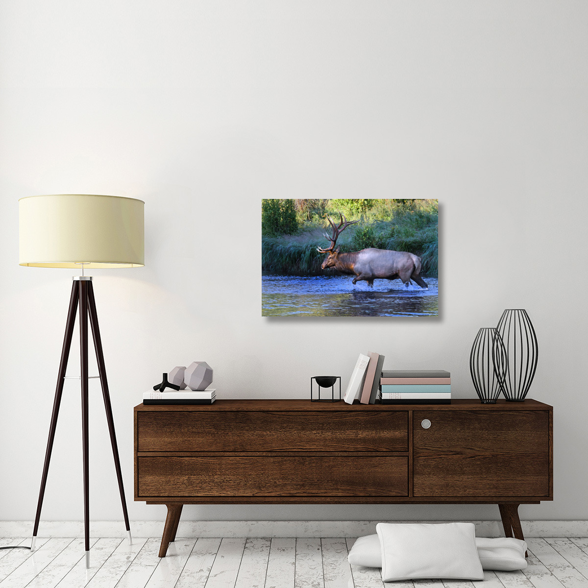 Crossing the River-Canvas Art-36&quotx24.12"