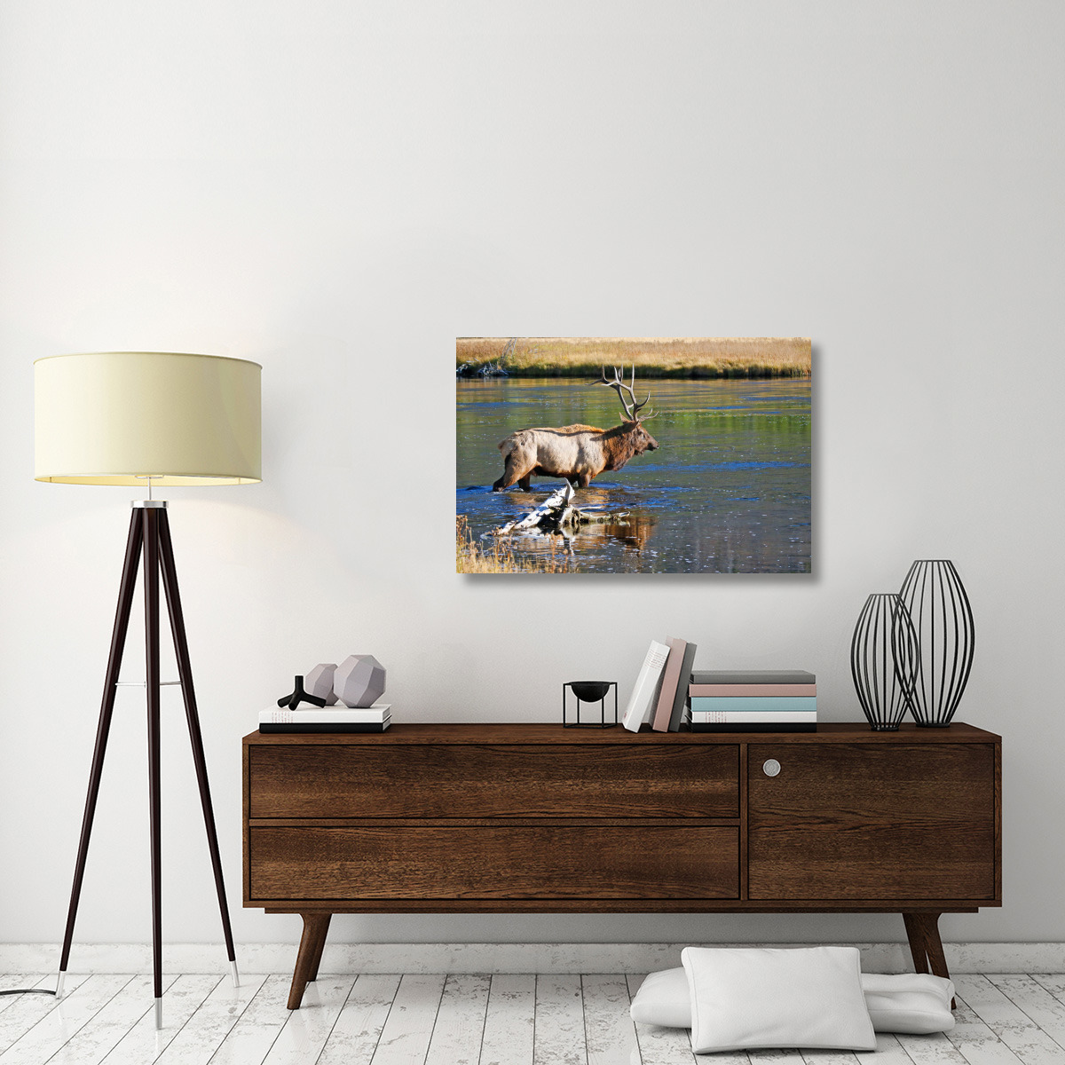 The River Crossing-Canvas Art-40&quotx26.8"