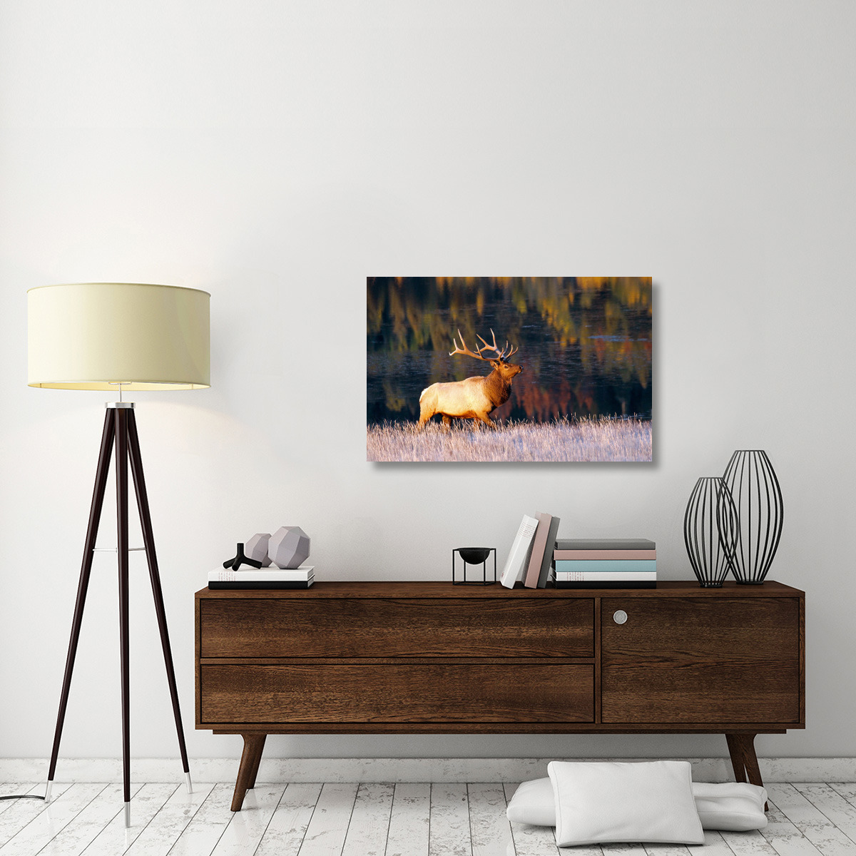 Fall Reflections-Canvas Art-40&quotx26"