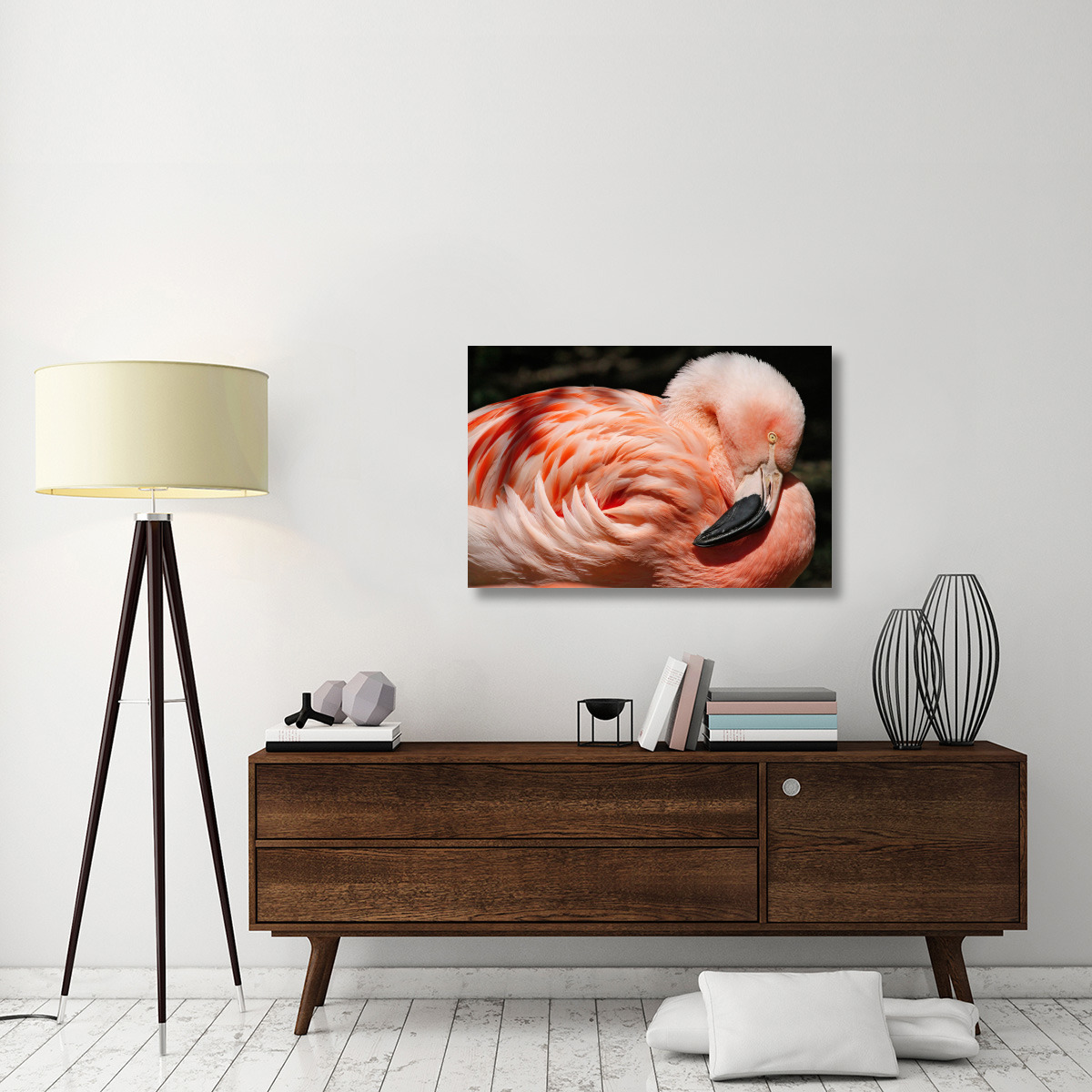 Flamingo-Canvas Art-40&quotx26.8"