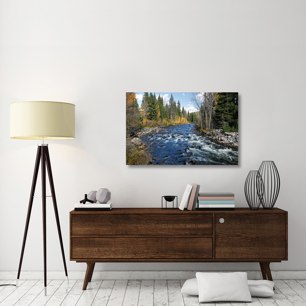 The Elk River-Canvas Art-44&quotx28.6"