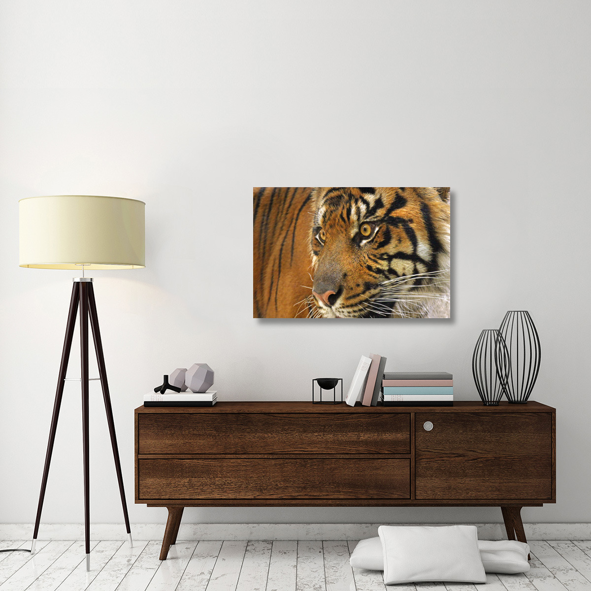 Tiger Cub-Canvas Art-40&quotx26.8"