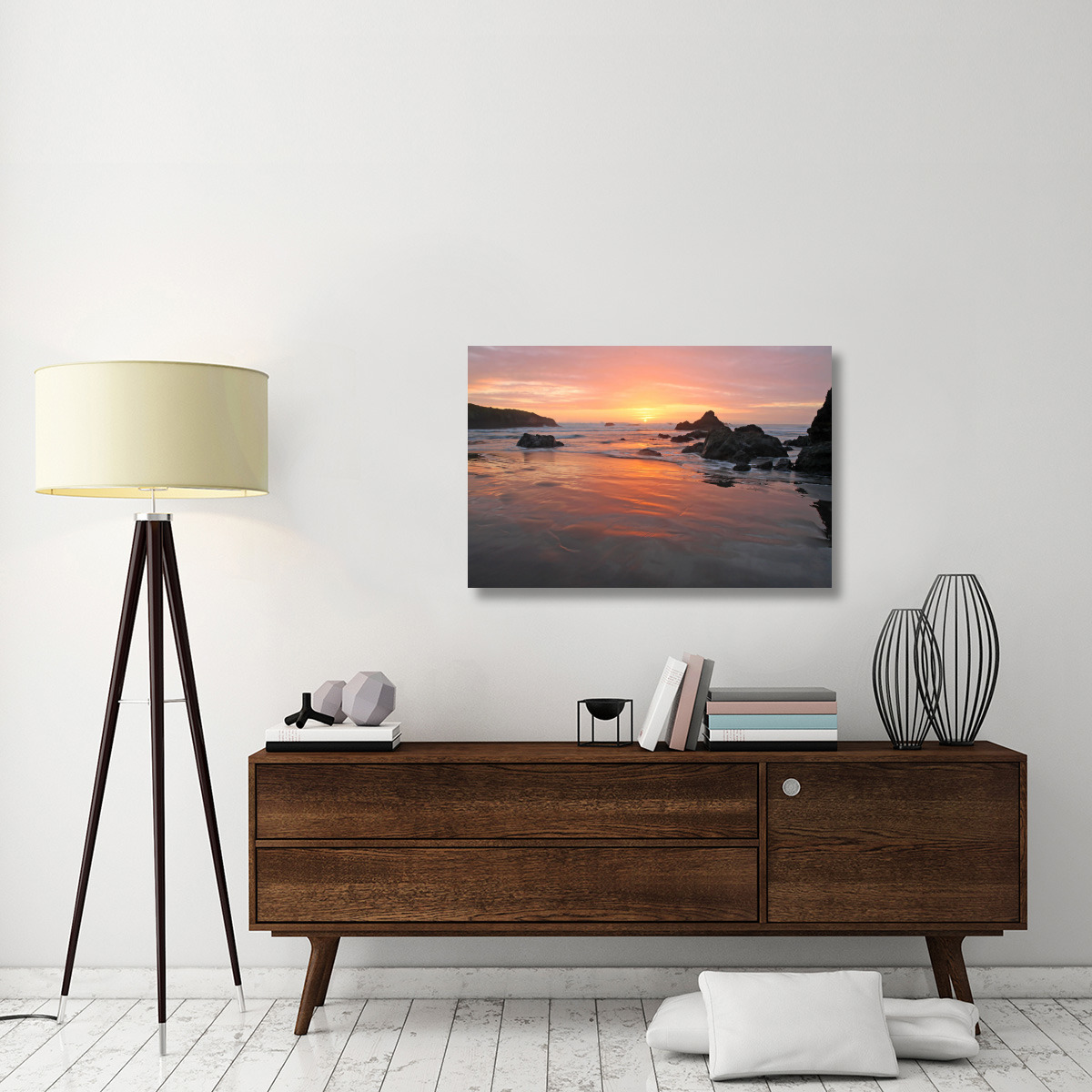 Sunset Beach-Canvas Art-40&quotx26.8"