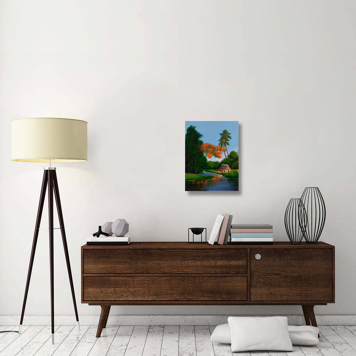 The Water Garden-Canvas Art-18&quotx24"