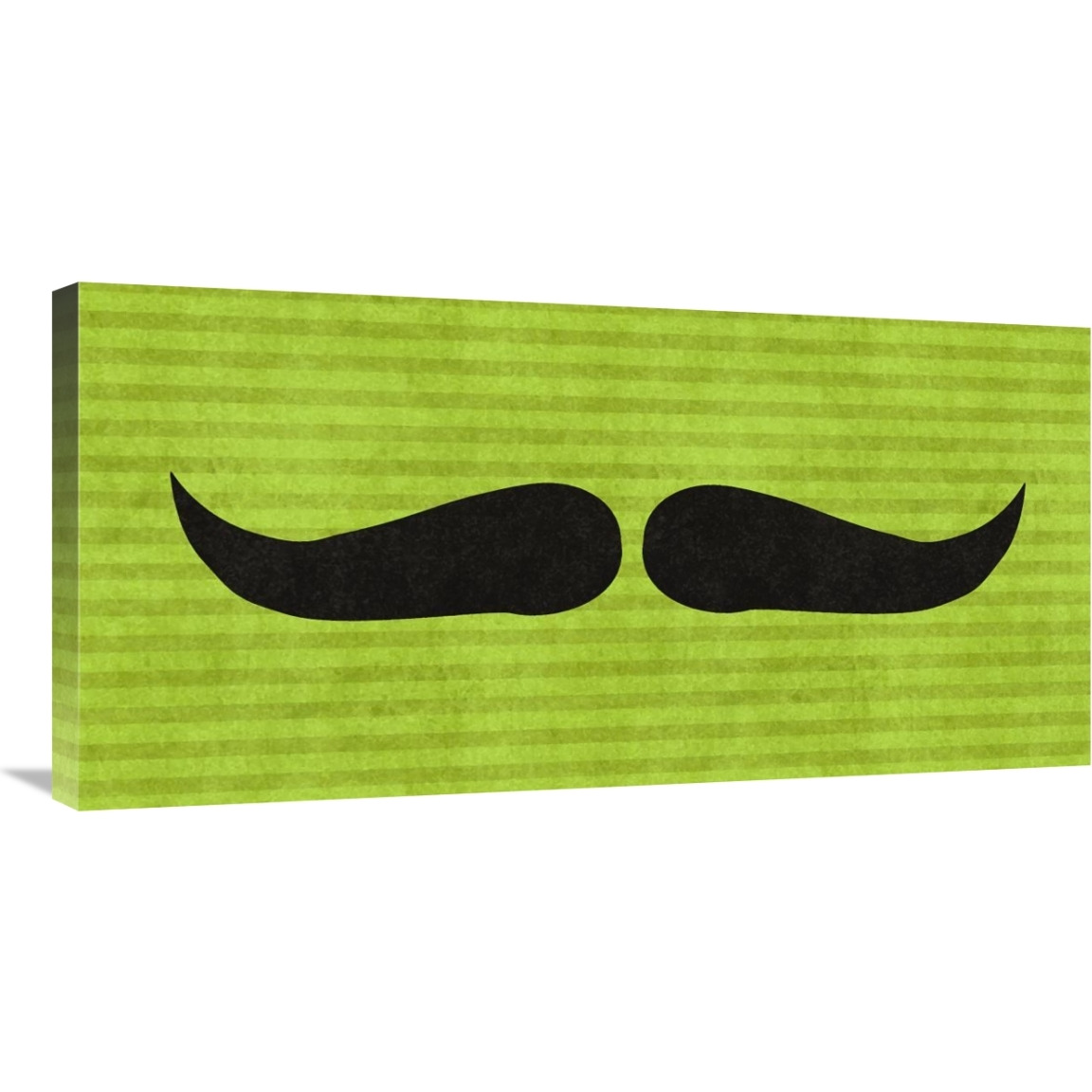 Mustache Upswept-Canvas Art-36&quotx18"