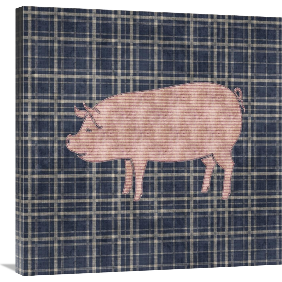Country Style Pig-Canvas Art-30&quotx30"