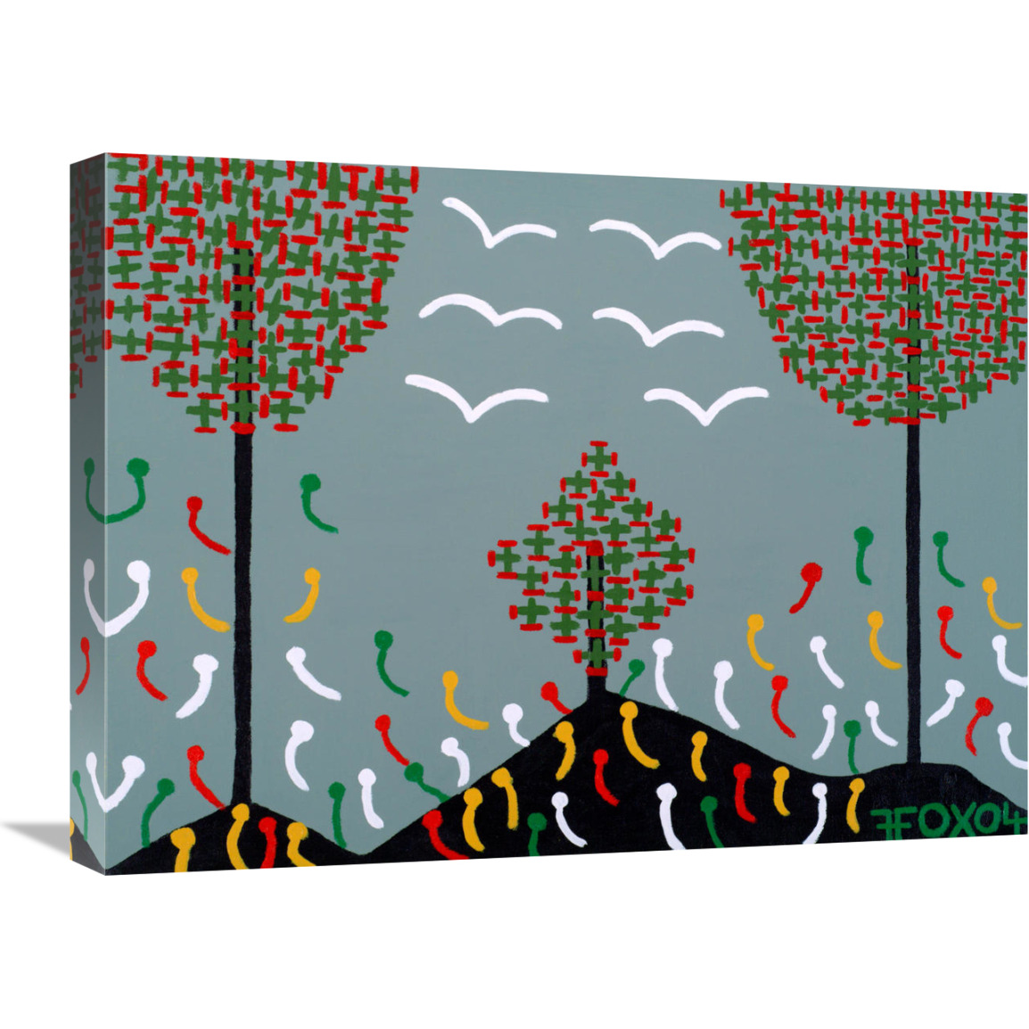 Three Trees-Canvas Art-24&quotx18"