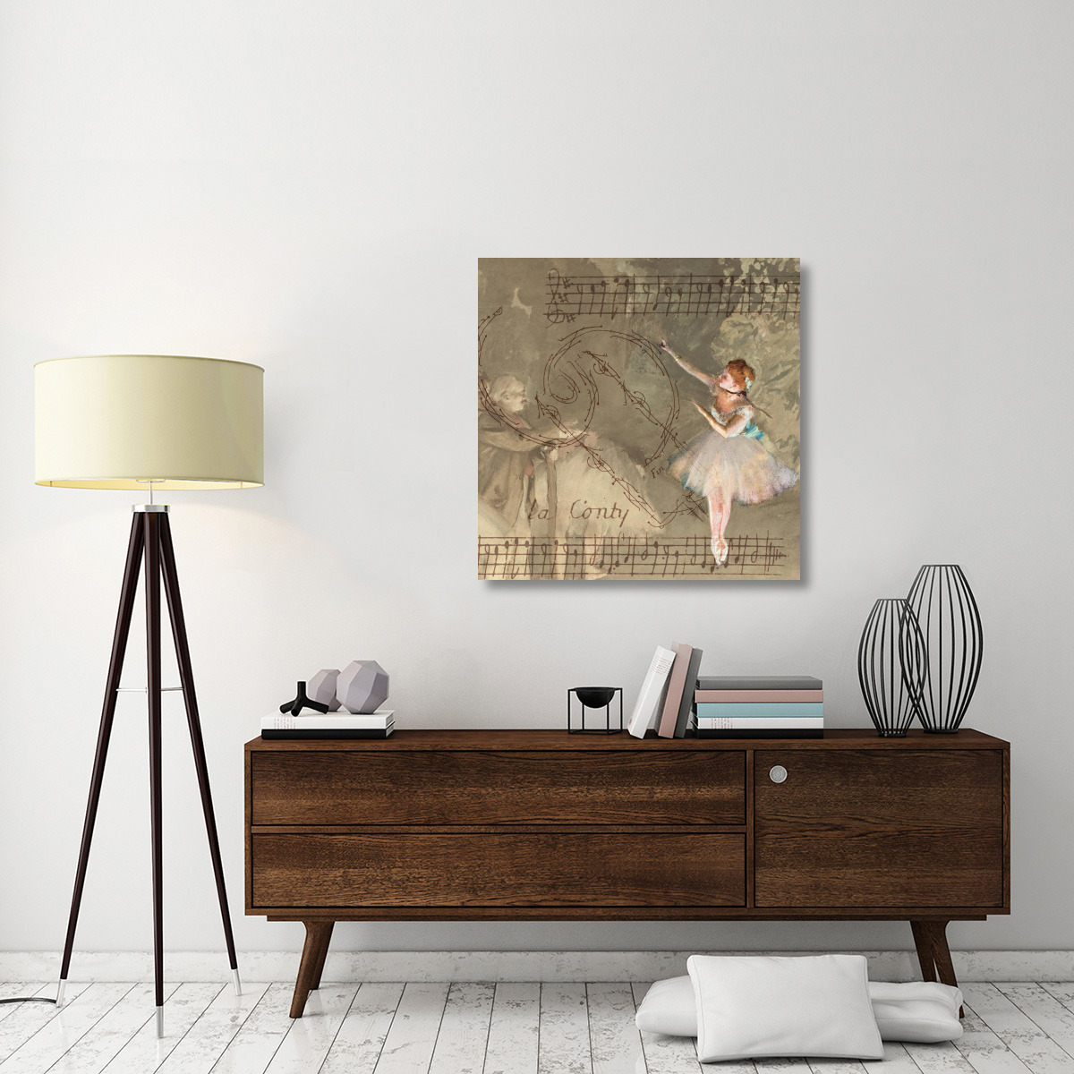 Degas Dancers Collage 1-Canvas Art-36&quotx36"