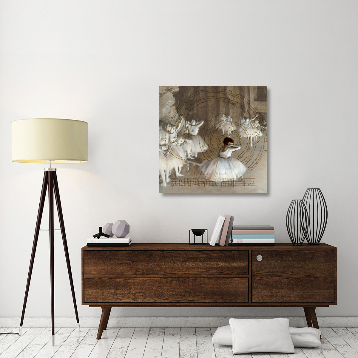 Degas Dancers Collage 2-Canvas Art-36&quotx36"