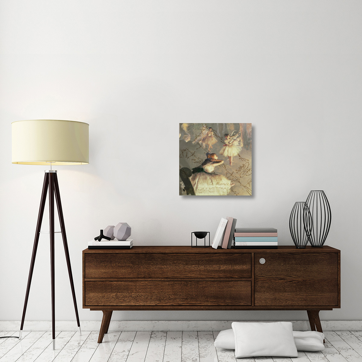 Degas Dancers Collage 4-Canvas Art-24&quotx24"