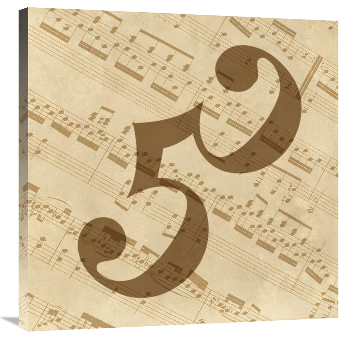 Music - Alto Clef-Canvas Art-30&quotx30"