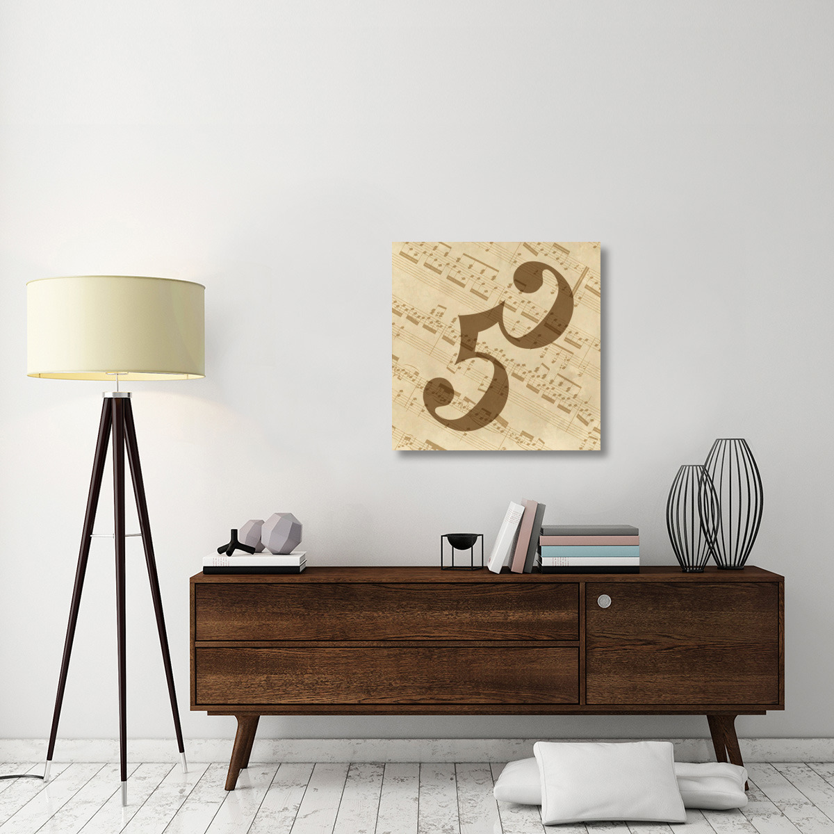 Music - Alto Clef-Canvas Art-30&quotx30"